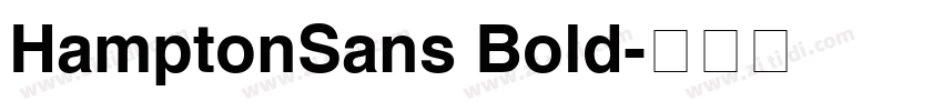 HamptonSans Bold字体转换